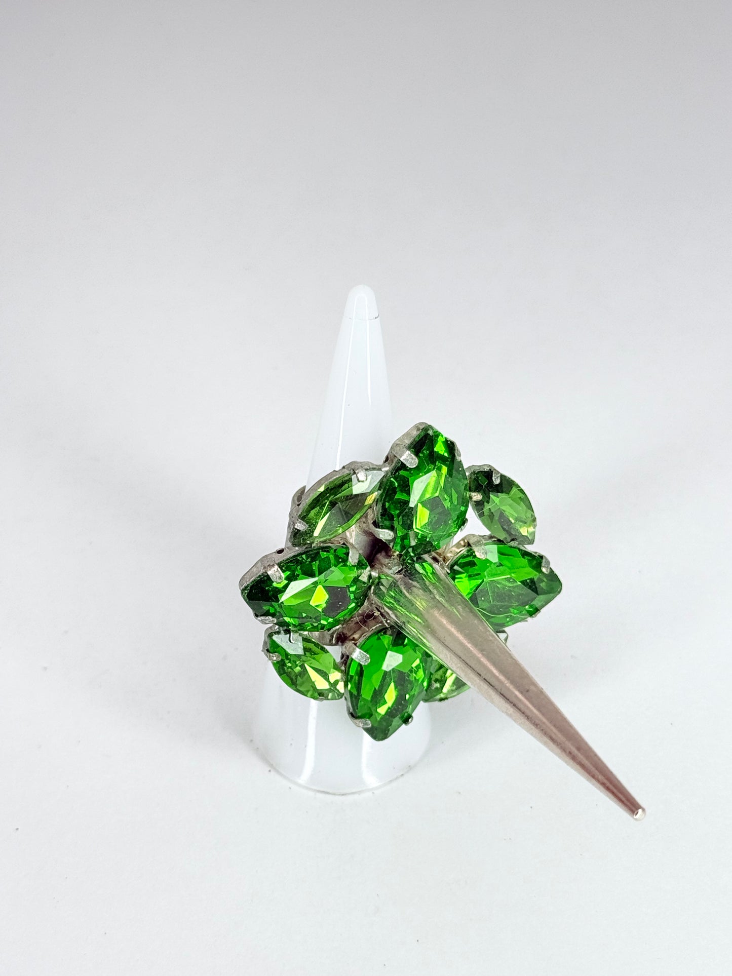 Emerald Green Spike Ring