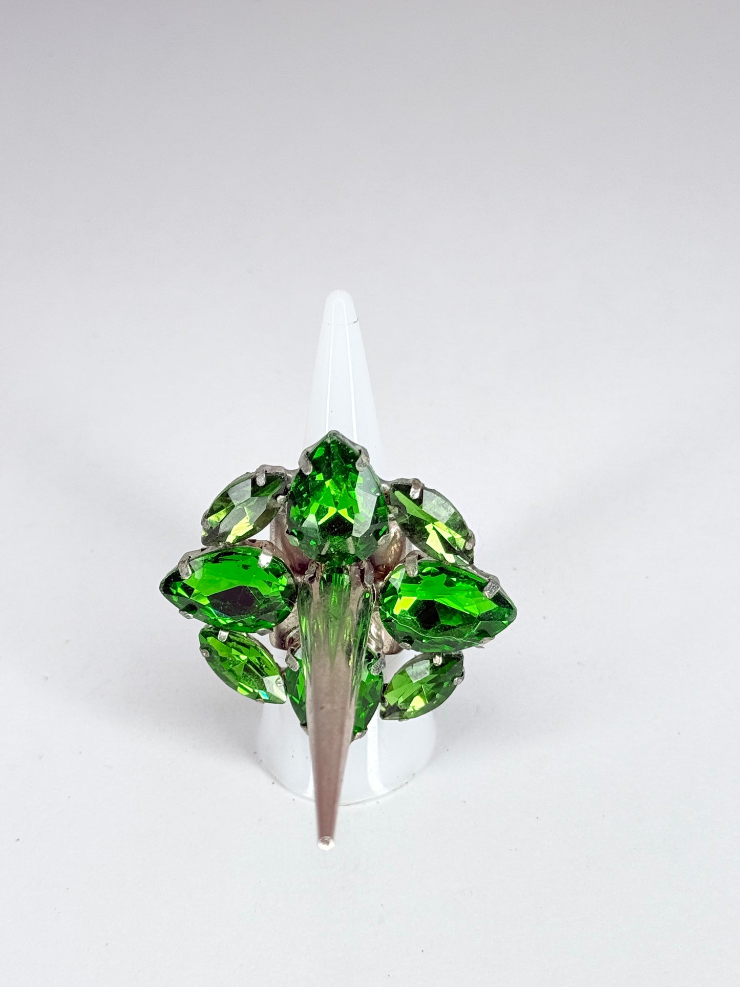 Emerald Green Spike Ring