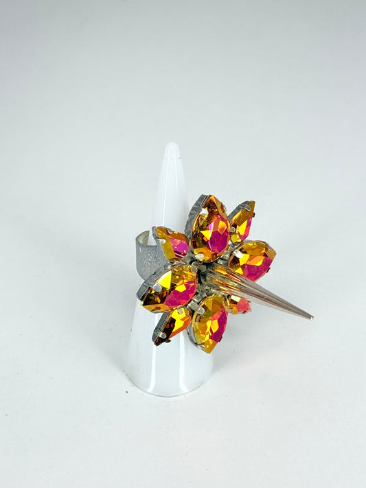 Bronzed Orange Spike Ring