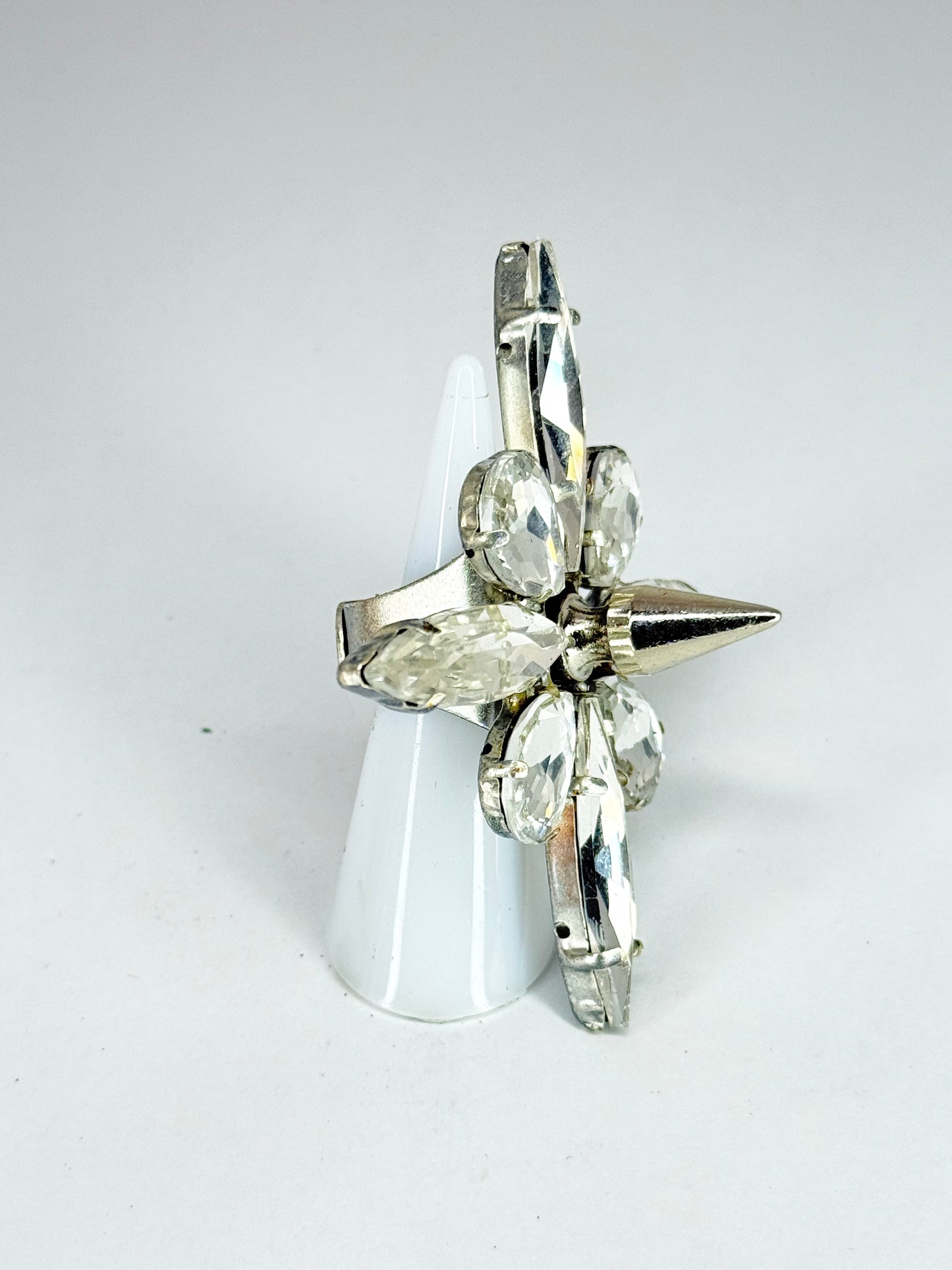 Clear Spike Ring