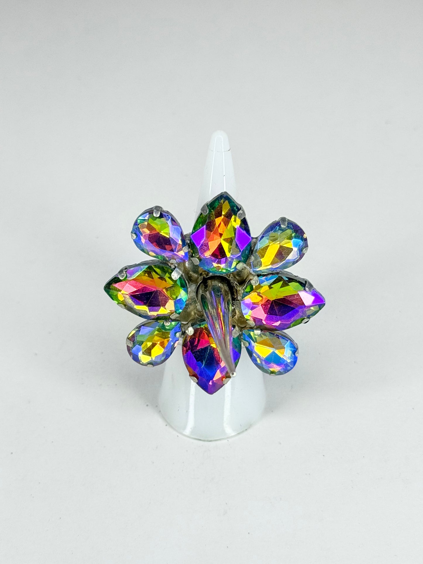 Rainbow AB Spike Ring