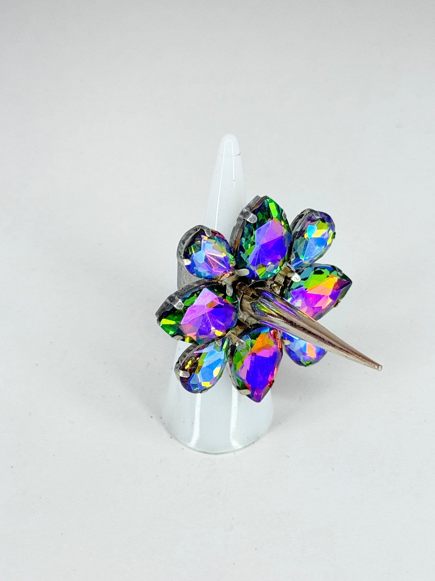 Rainbow AB Spike Ring