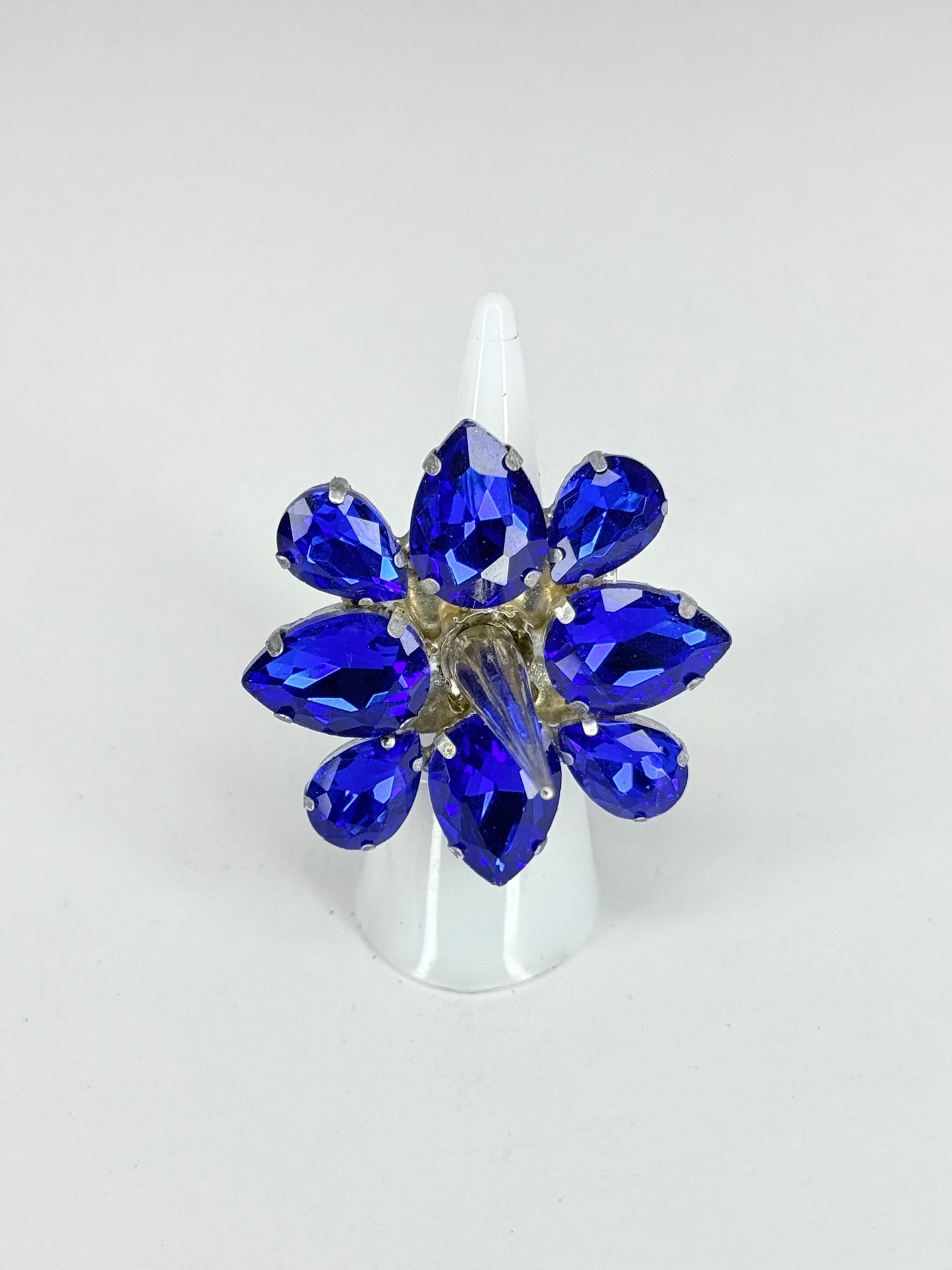 Cobalt Blue Spike Ring