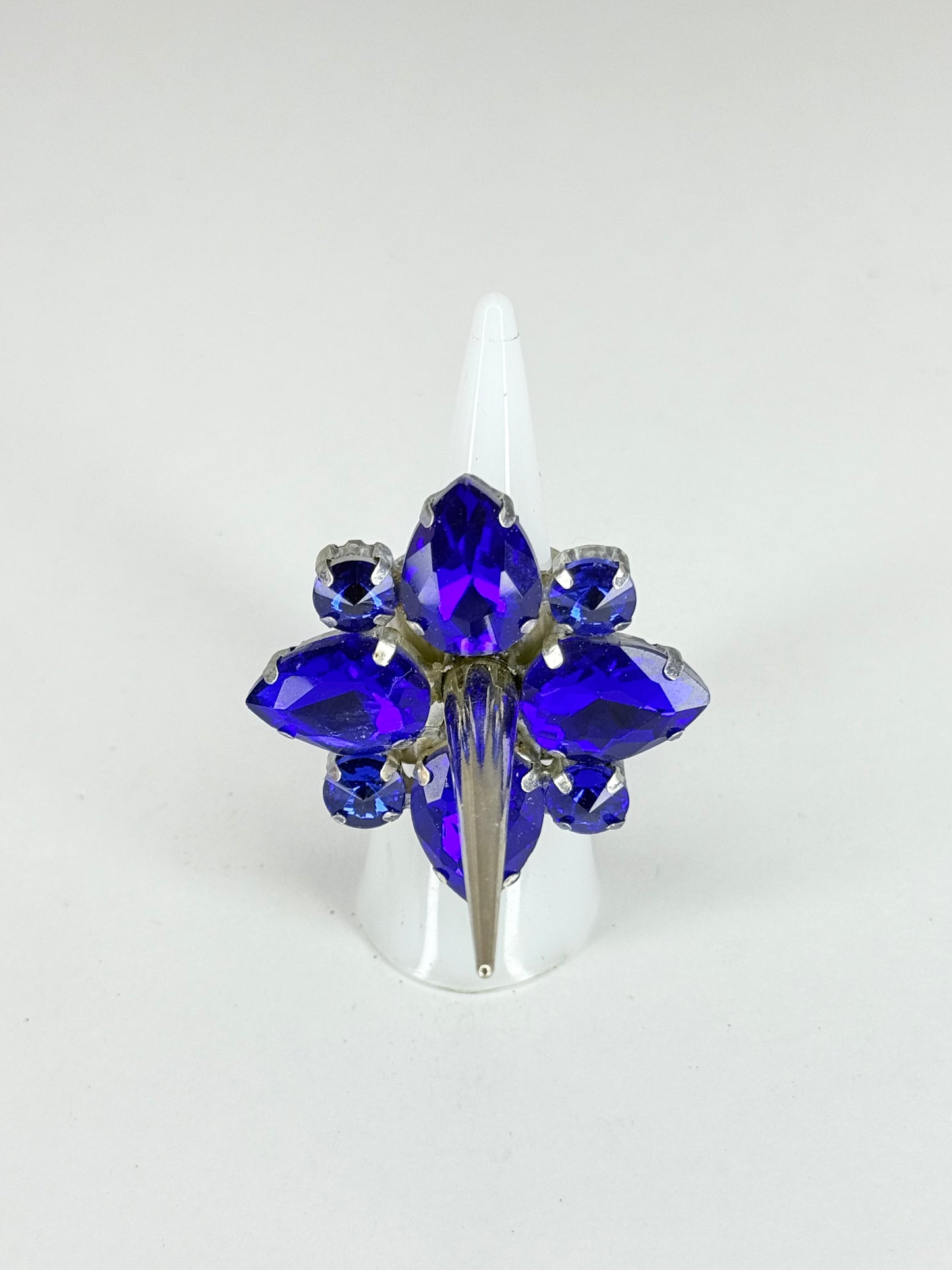 Cobalt Blue Spike Ring