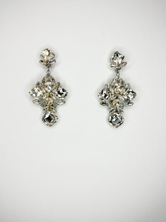 Clear Earrings - Medium Size