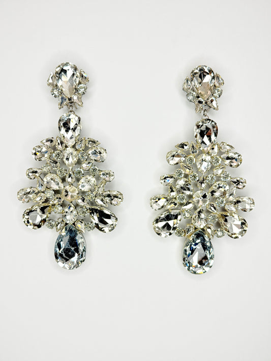 Clear Earrings - XL Large Size