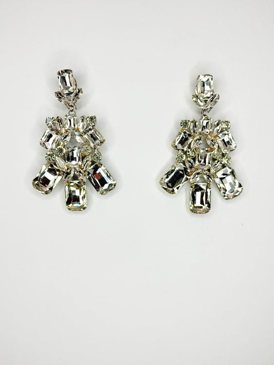 Clear Earrings - Medium Size