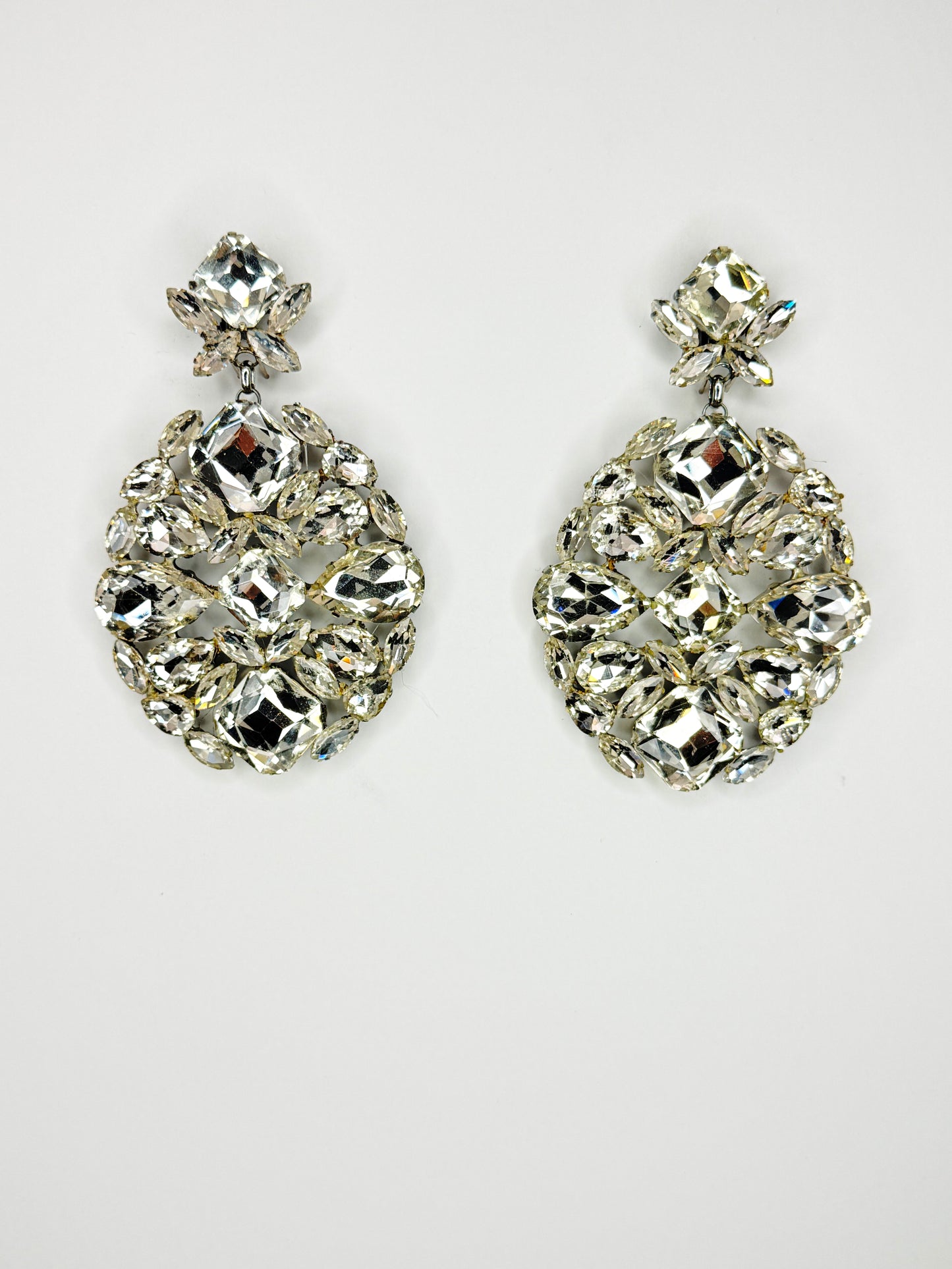 Clear Earrings - Large Size