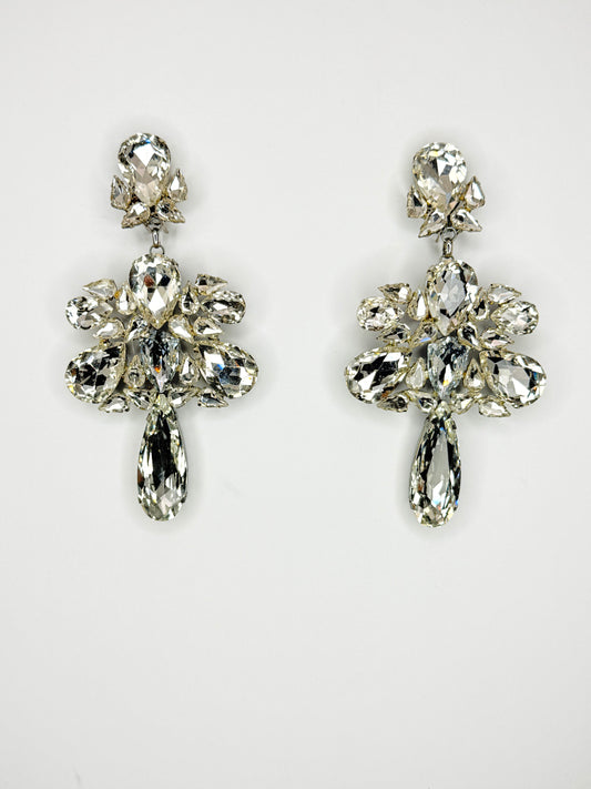 Clear Stiletto Earrings - Large Size