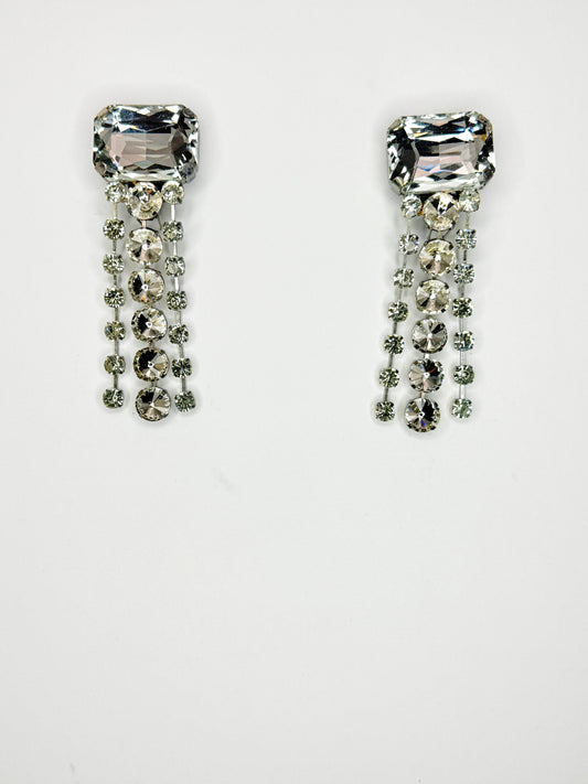Clear Earrings - Medium Size