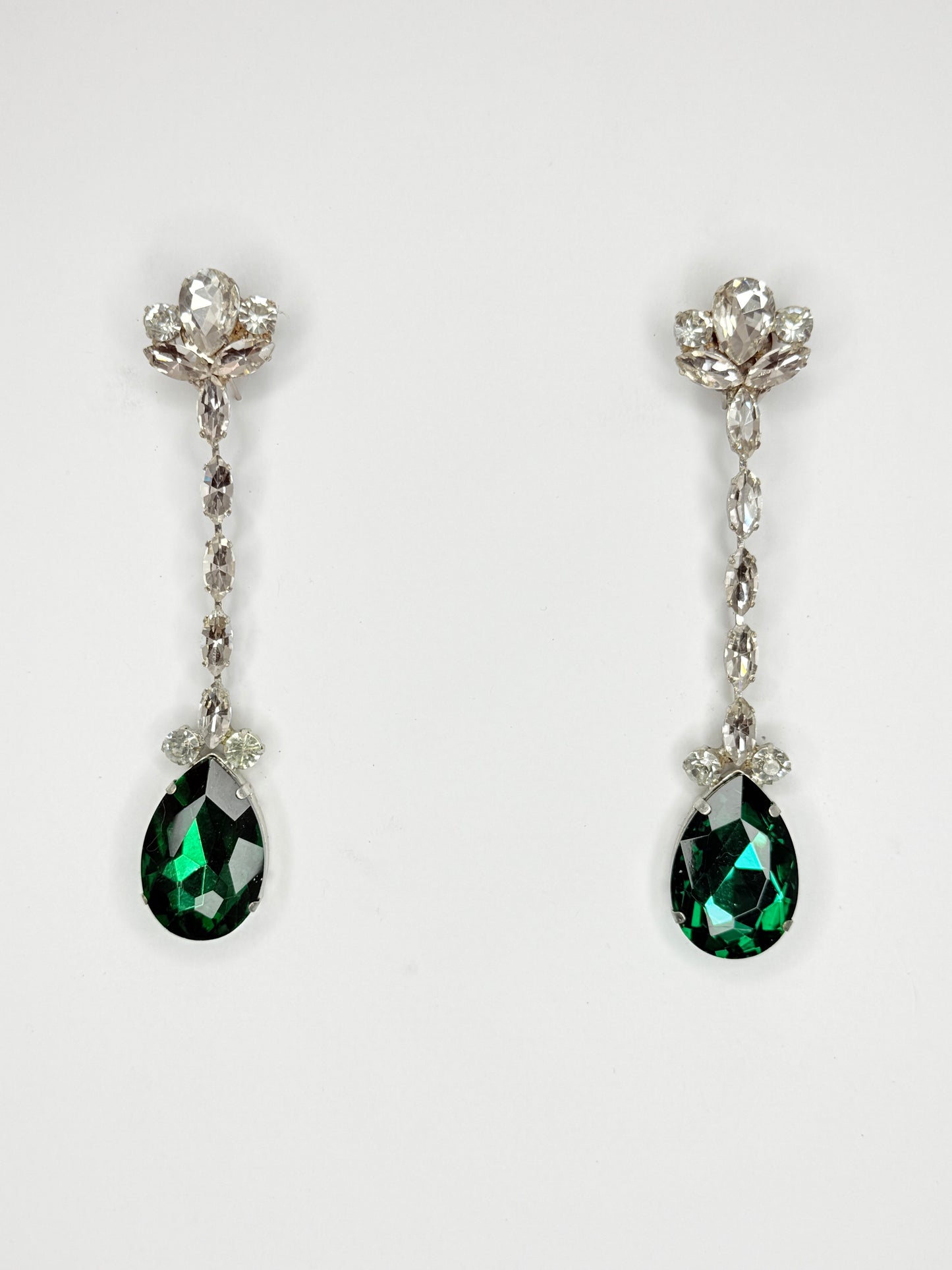Green Zircon Earrings - Medium Size