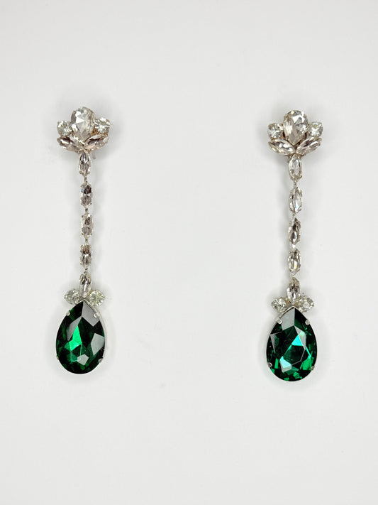 Green Zircon Earrings - Medium Size