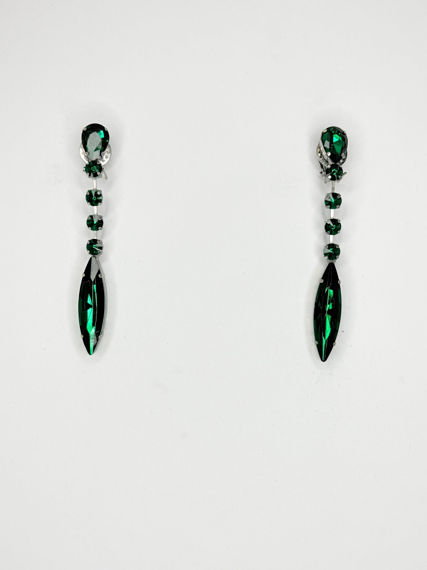 Green Zircon Earrings - Small Cocktail Size