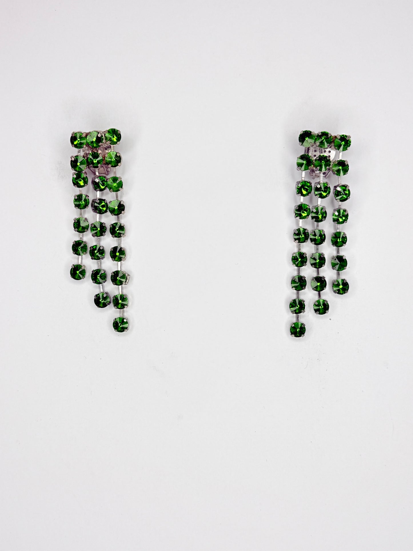 Emerald Green Earrings - Small Cocktail Size