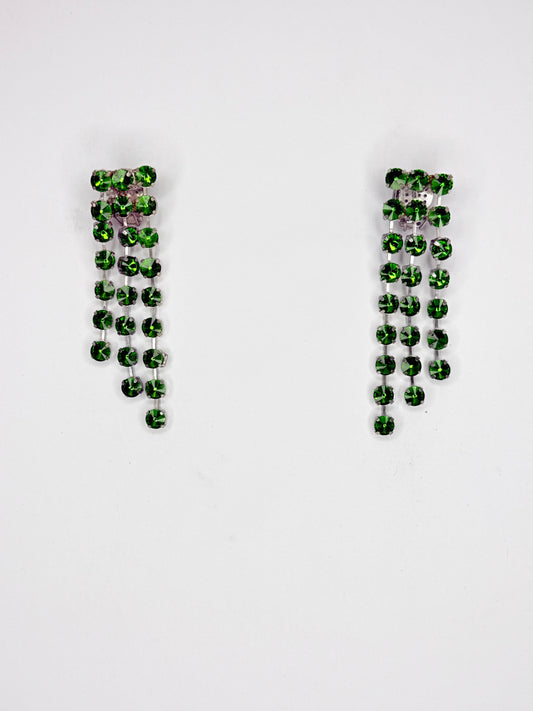 Emerald Green Earrings - Small Cocktail Size