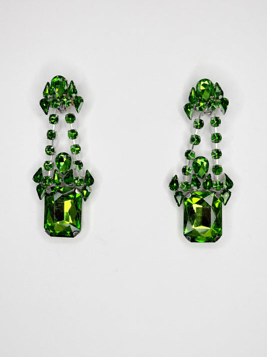 Emerald Green Earrings - Medium Size