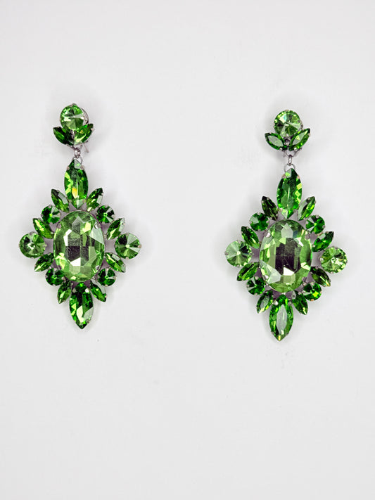 Peridot Green Earrings - Medium Size
