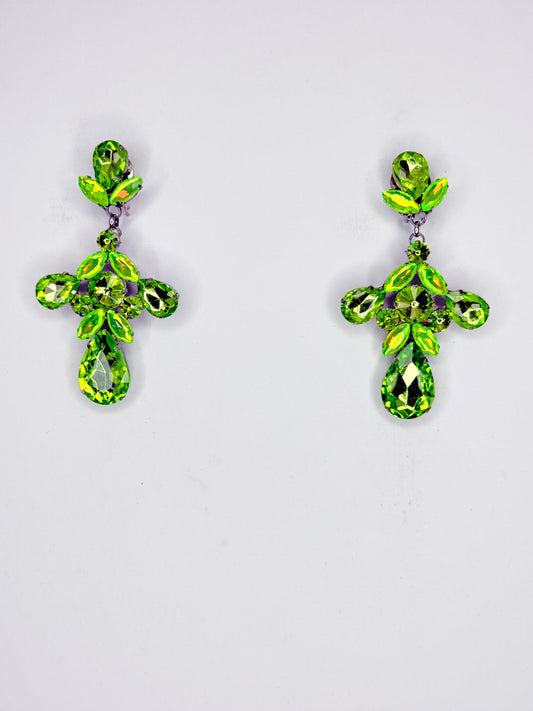 Lime Green & Acid Earrings - Small Cocktail Size