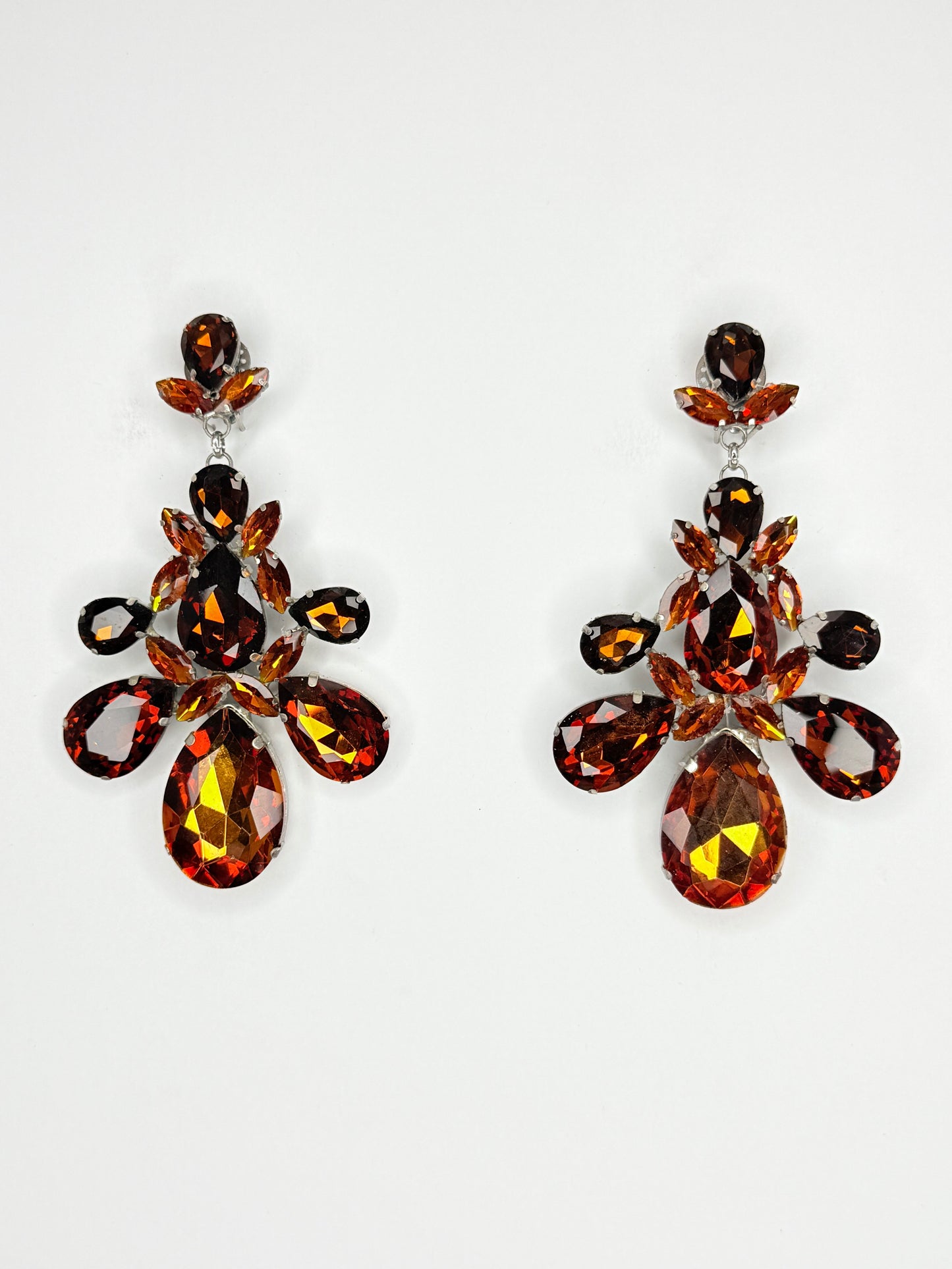 Brown Earrings - Large Size