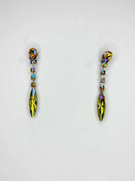 Yellow Earrings - Small Cocktail Size