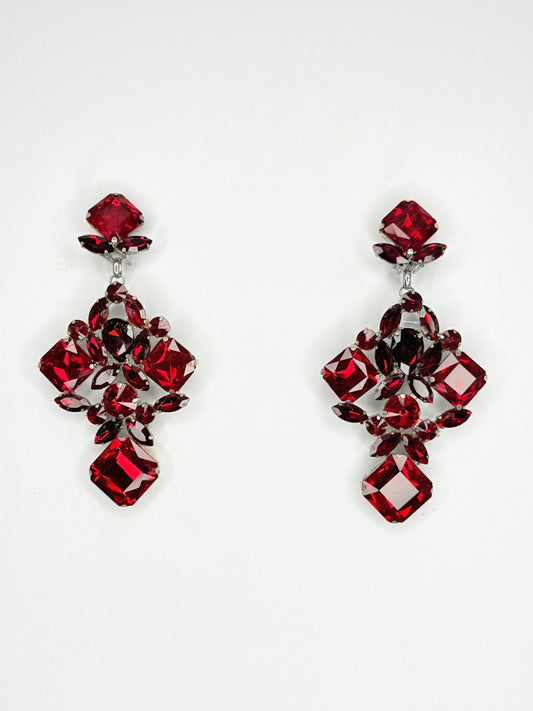 Red Earrings - Medium Size