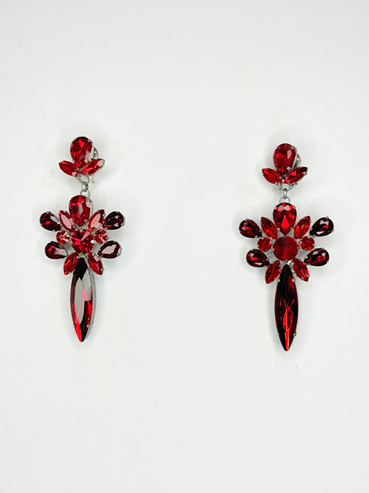 Red Earrings - Medium Size
