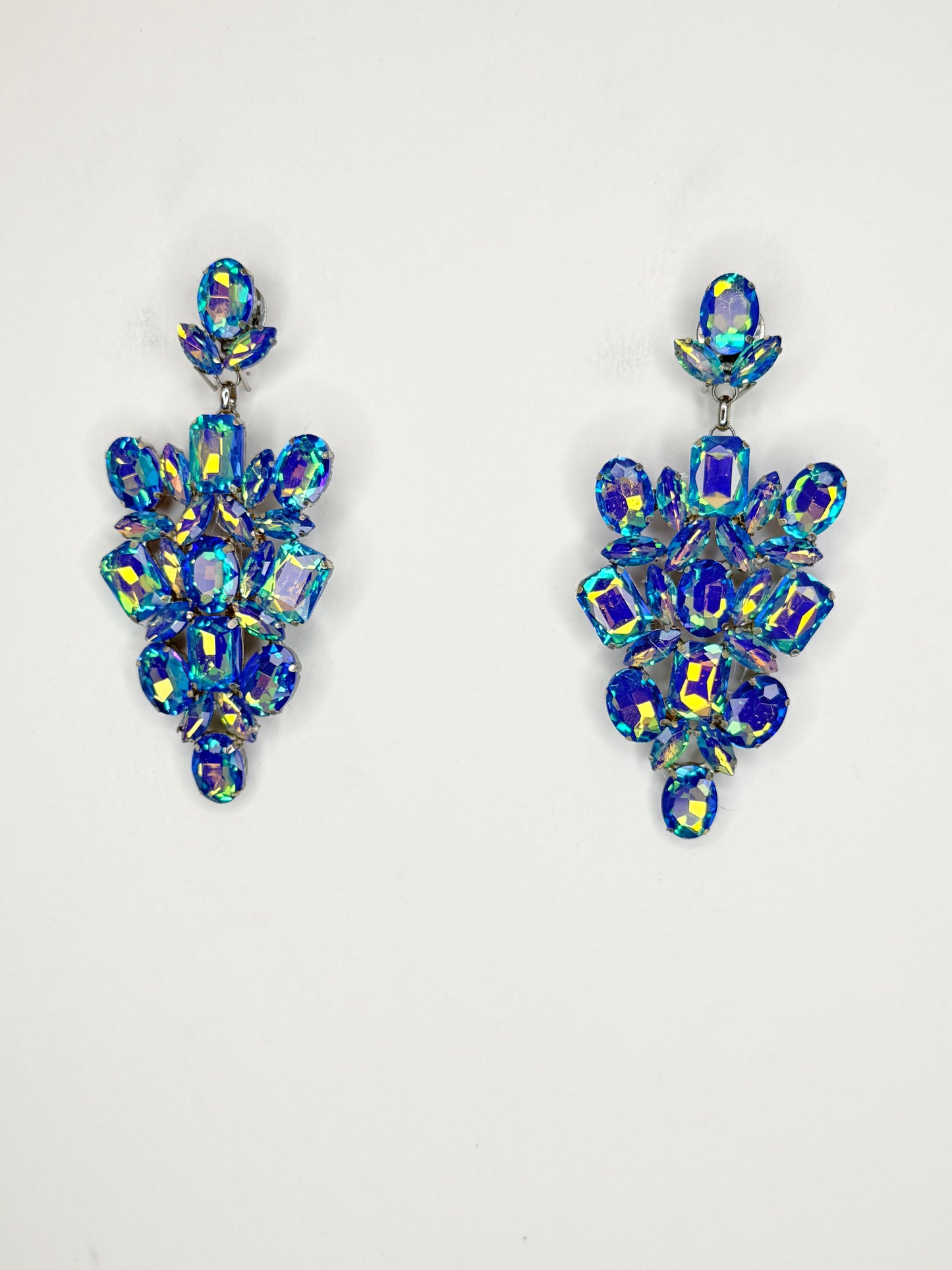 Blue Mocha AB Earrings - Medium Size