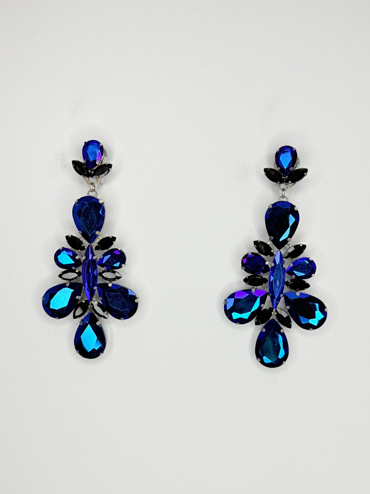 Midnight Blue AB Earrings - Medium Size