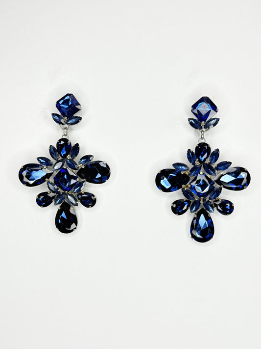 Midnight Blue Earrings - Medium - Large Size