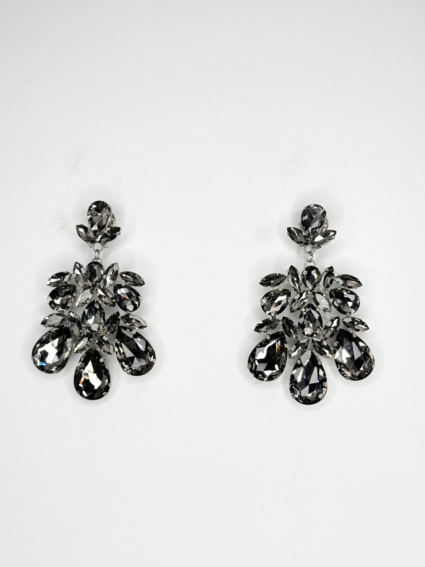 Grey Earrings - Large Size
