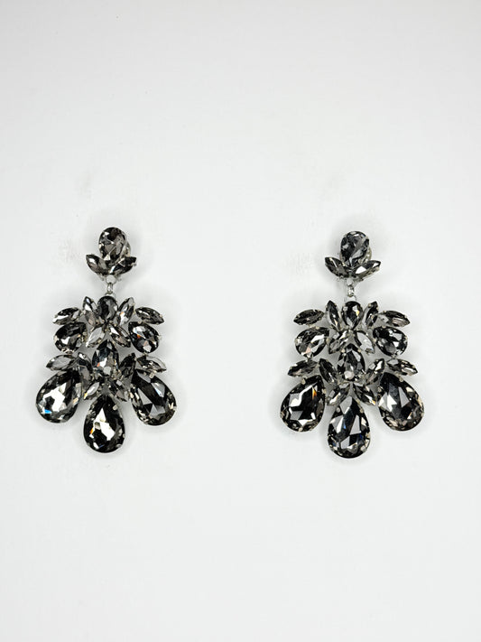 Grey Earrings - Large Size