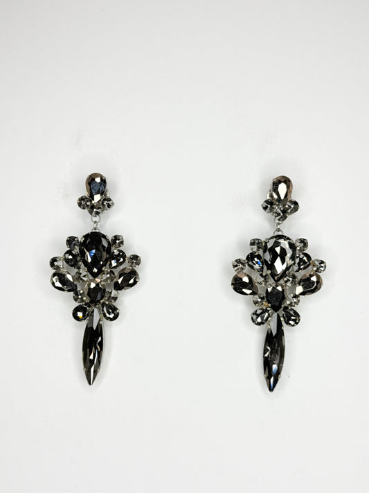 Grey Earrings - Medium Size