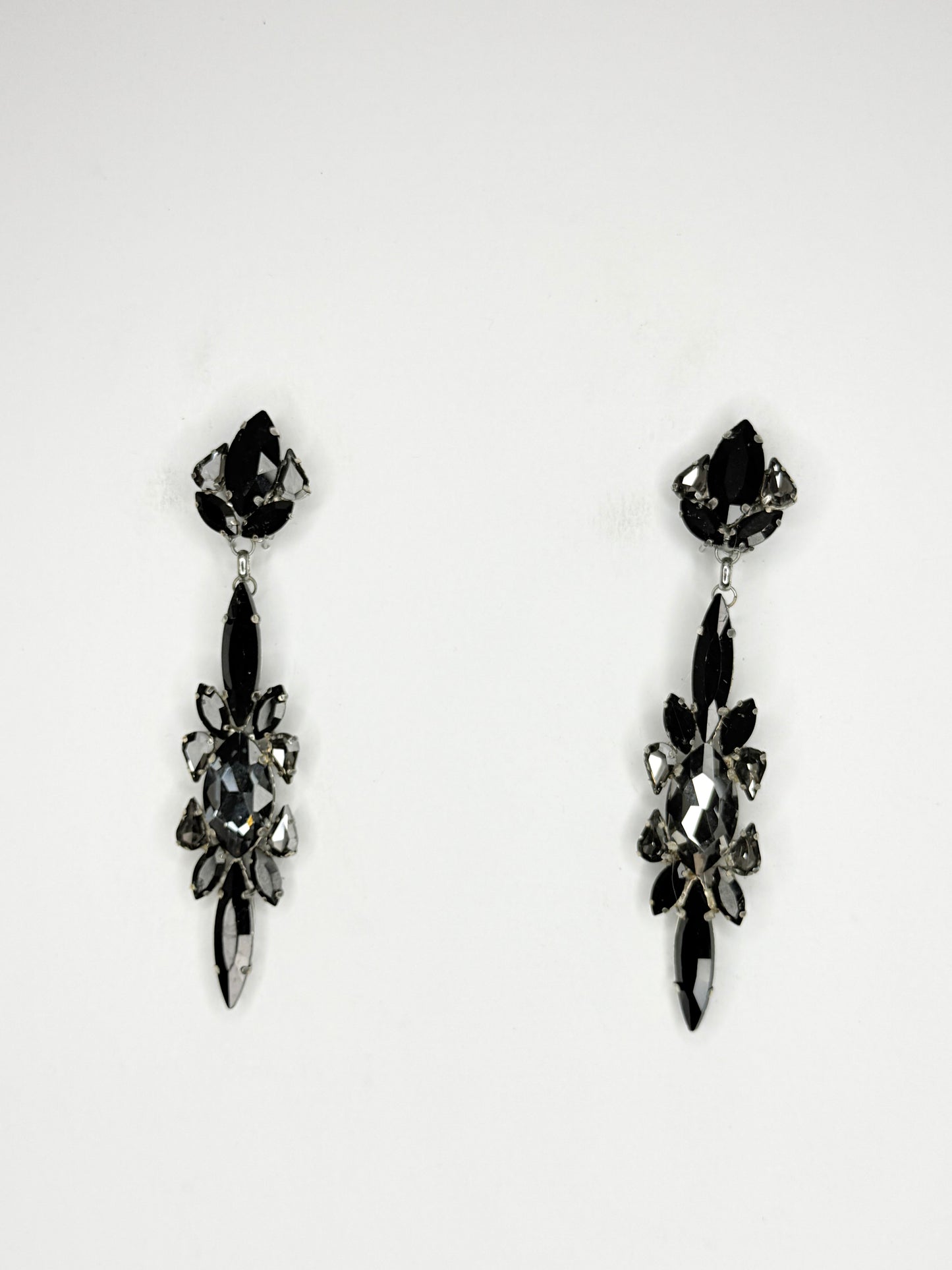 Grey & Black Earrings - Medium Size