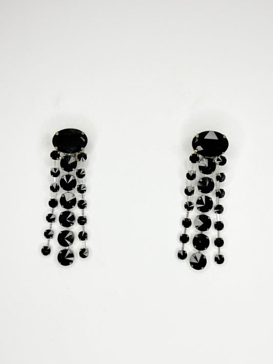 Black Earrings - Medium Size