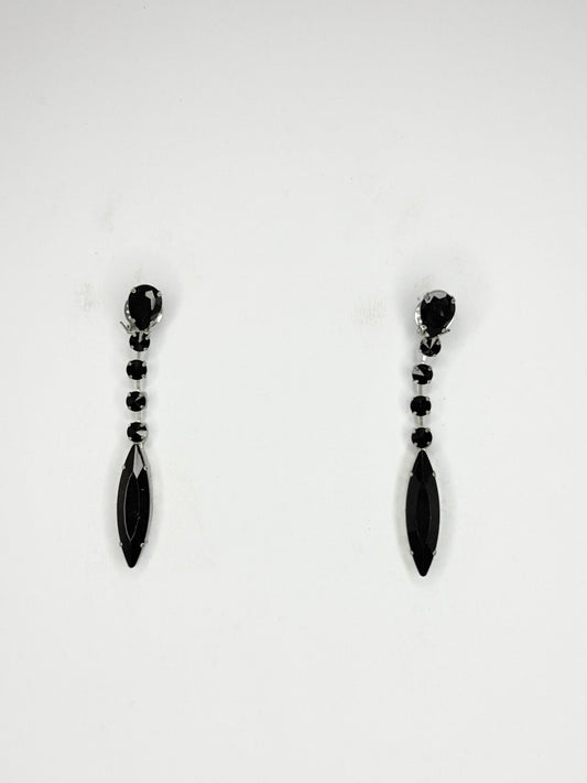 Black Earrings - Small  Cocktail Size