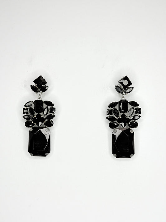 Black Earrings - Medium Size