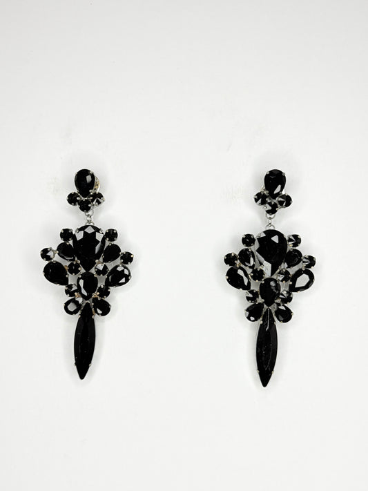 Black Earrings - Medium Size