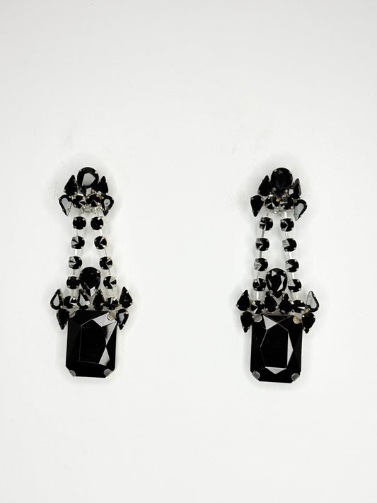 Black Earrings - Medium Size
