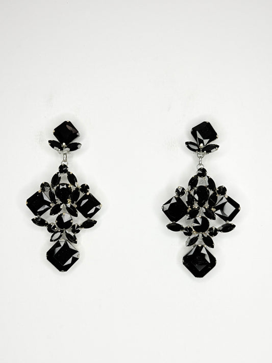 Black Earrings - Medium Size