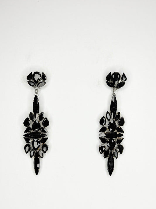 Black Earrings - Large Size
