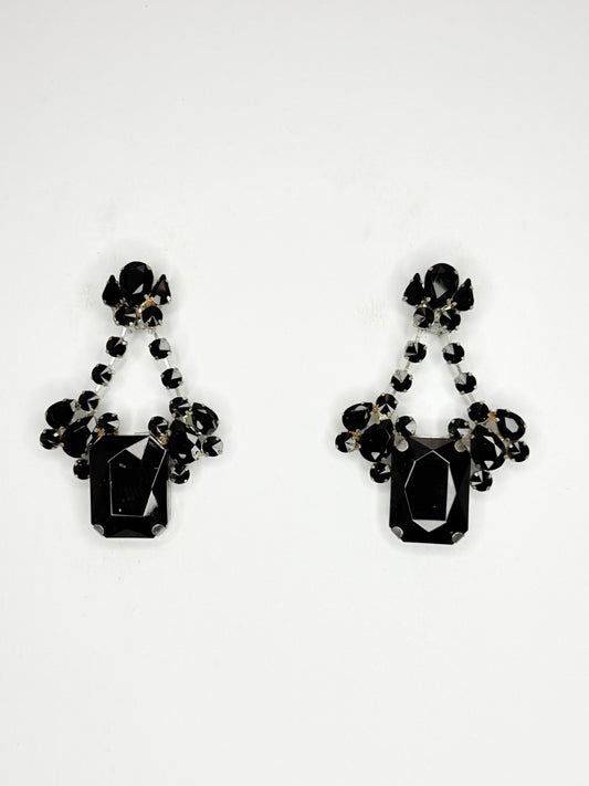 Black Earrings - Medium Size