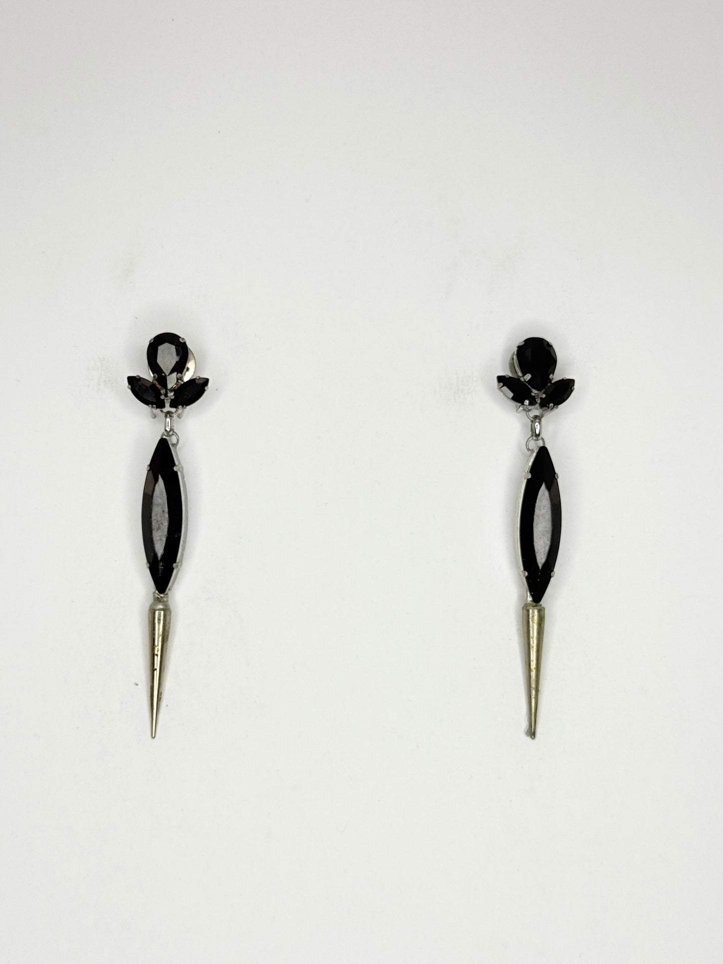 Black Spike Earrings - Medium Size