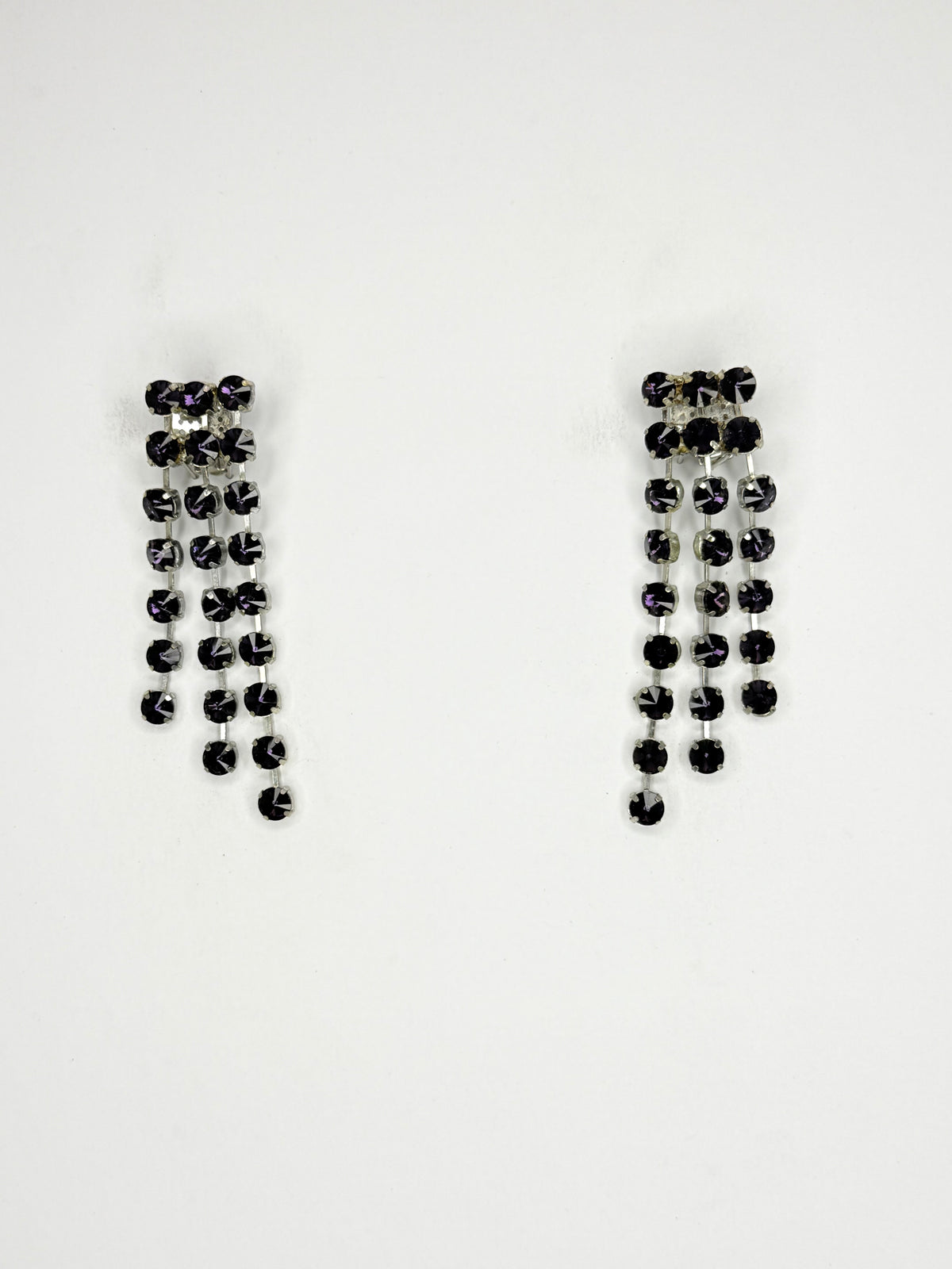 Dark Purple Earrings - Small Cocktail Size