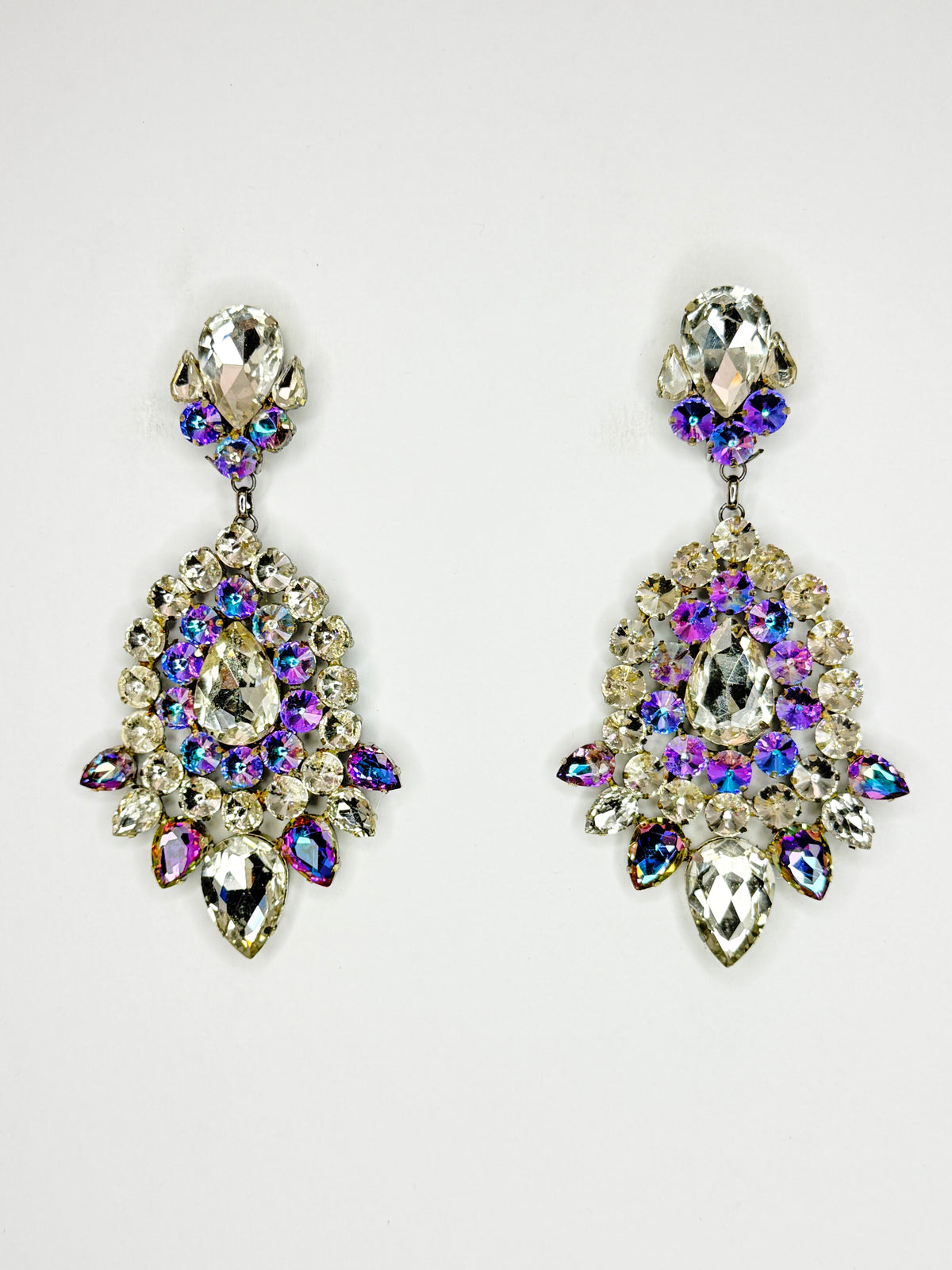 Unicorn & Clear Earrings - Large Size