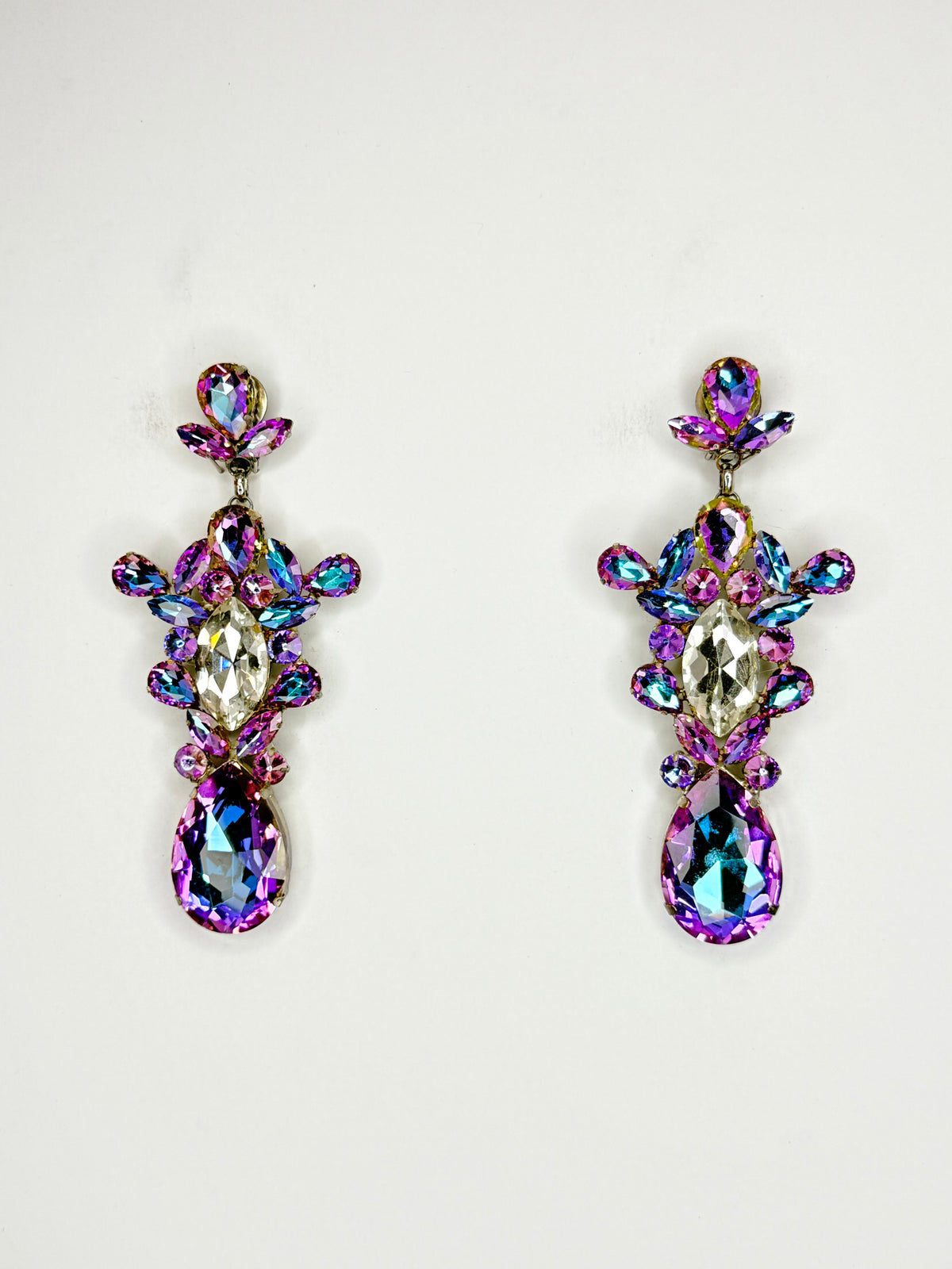 Unicorn & Clear Earrings - Large Size