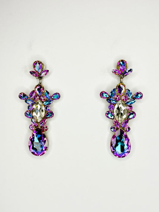Unicorn & Clear Earrings - Large Size
