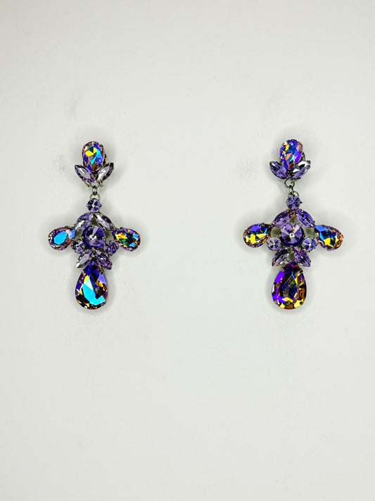 Violet AB Earrings - Small Cocktail Size