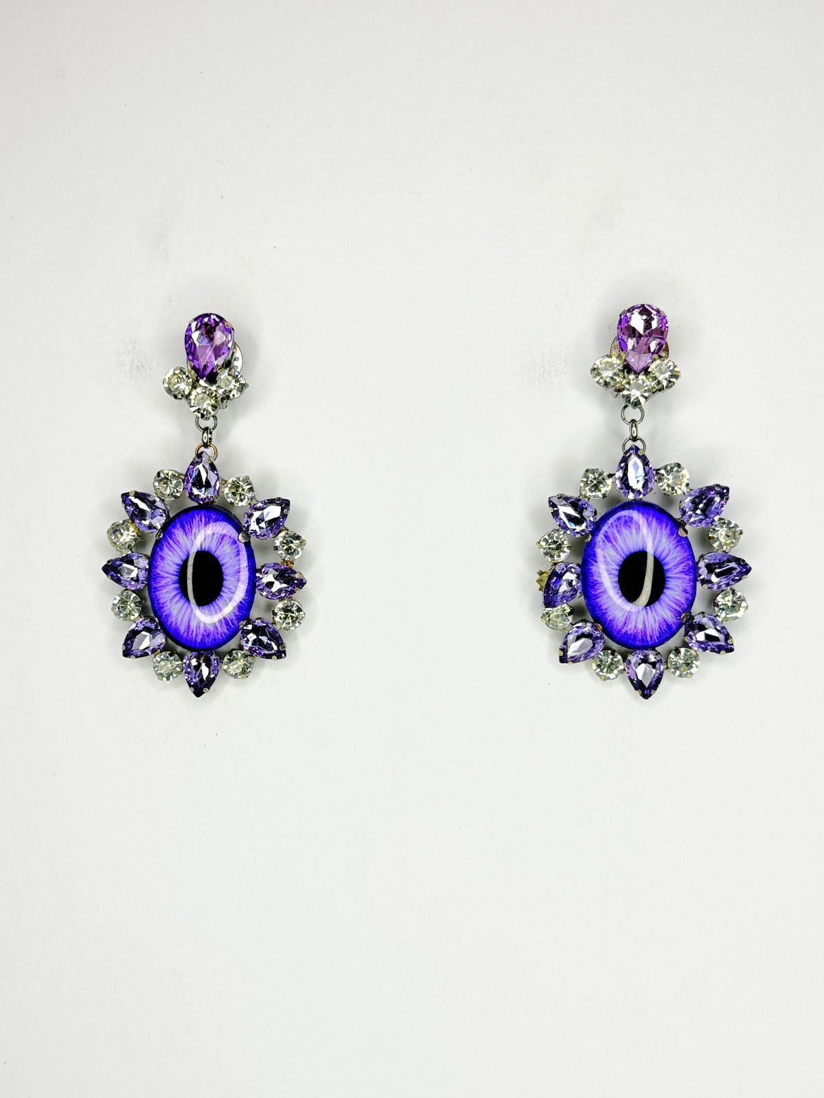 Violet Eyeball Earrings - Medium Size